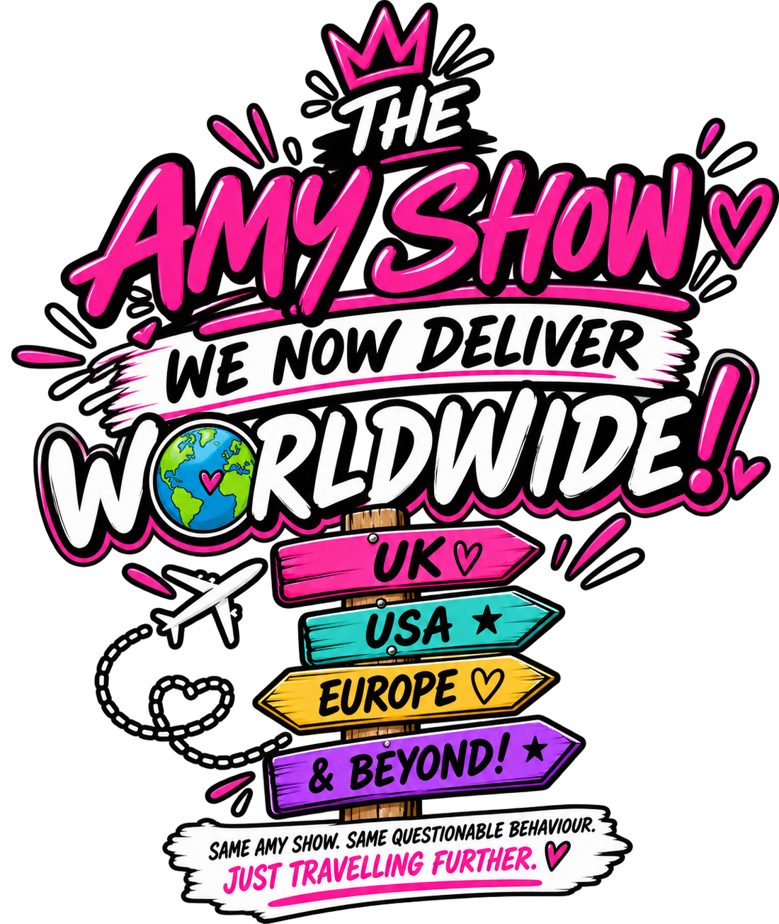 🌍 THE AMY SHOW HAS GONE WORLDWIDE! 🚐