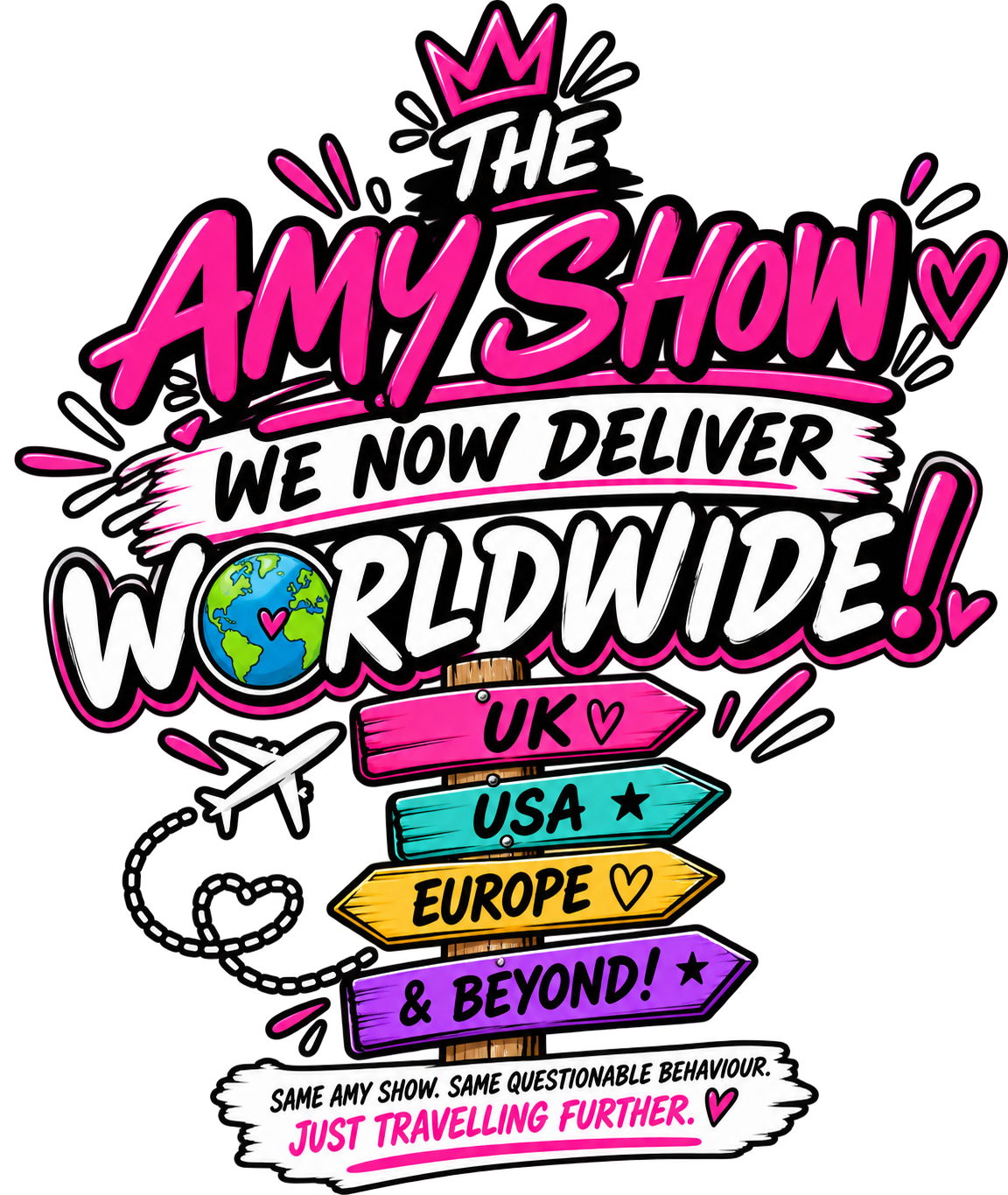 🌍 THE AMY SHOW HAS GONE WORLDWIDE! 🚐