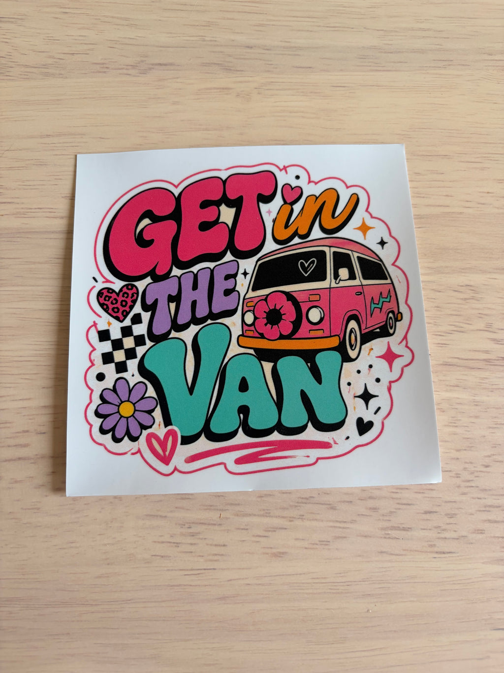 Get in the Van Bumper Sticker 🚐